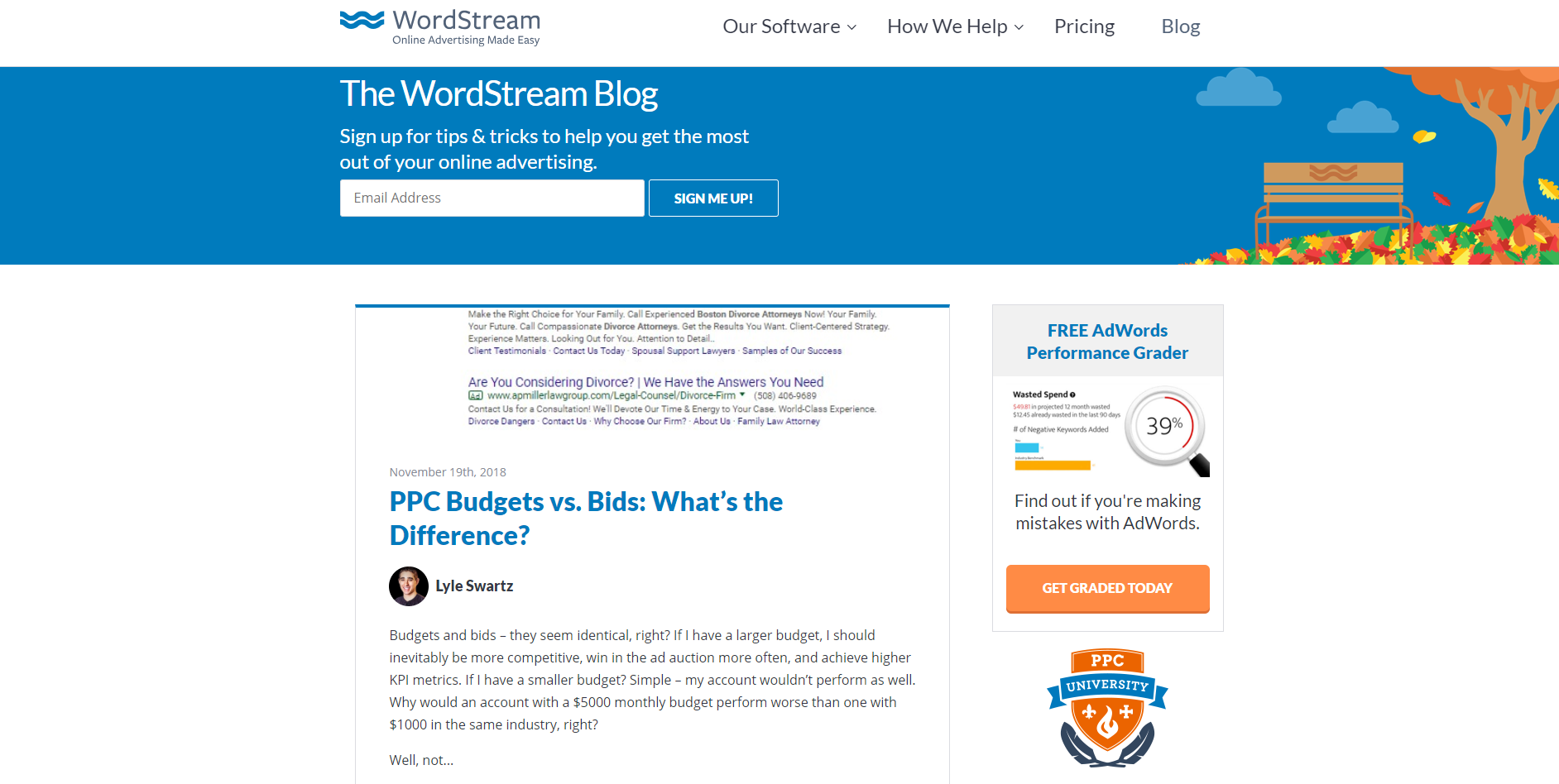 WordStream blog